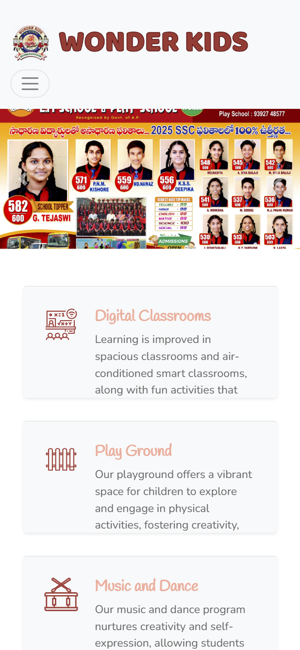 Wonderkids – Learning Platform